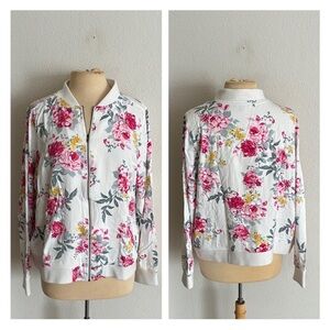 Torrid floral bomber jacket